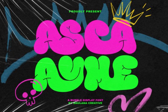 Asca Ayme: The Bubbly Display Font That Brings Playfulness to Branding