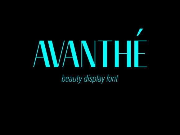 Avanthe: The Bold Display Typeface for Striking Brand Identity