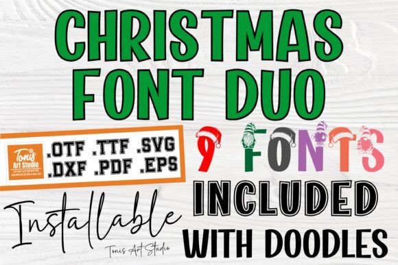 Christmas Duo Bundle: The Perfect Display Typeface for Holiday Editorial Design