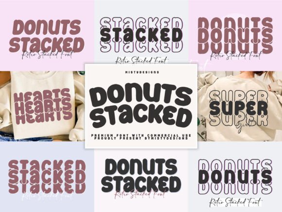 Donuts Stacked Bundle: The Perfect Display Typeface for Modern Web Design