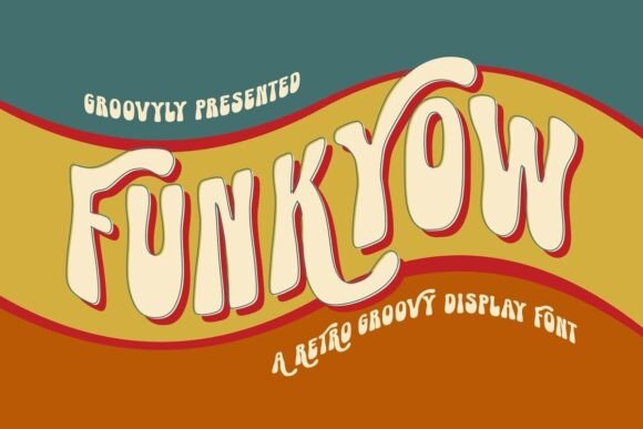Funkyow: A Bold Display Font for Real-World Branding