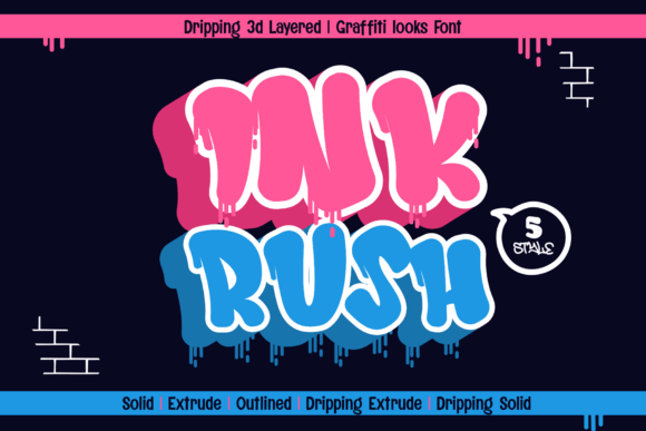 Ink Rush: A Bold Display Typeface for Dynamic Editorial Design