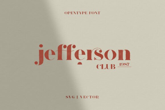 Jefferson: A Display Serif for Modern Editorial Design