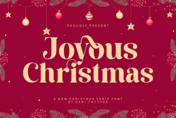 Joyous Christmas: The Perfect Serif Font for Festive Branding