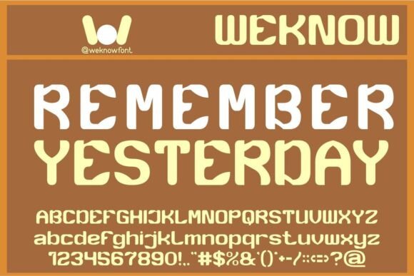 Remember Yesterday: The Perfect Display Font for Your Brand Identity