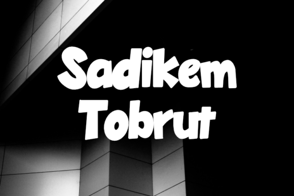 Sadikem Tobrut: The Display Font for Modern Editorial Design