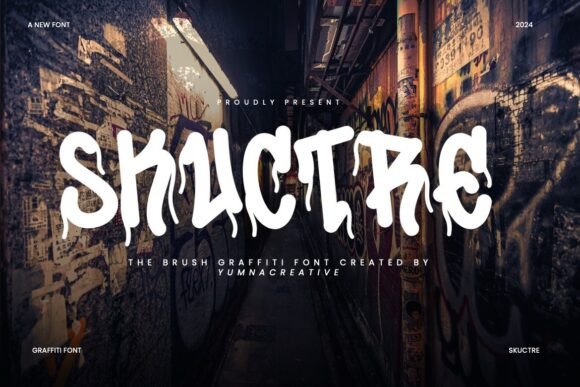 Skuctre: The Bold Display Font That Brings Street Art to Your Handmade Shop