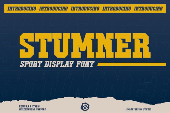 Stumner: The Bold Sport Typeface for Handmade Branding