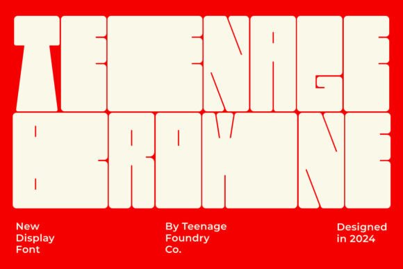 Teenage Browne: The Bold Display Typeface for Memorable Branding