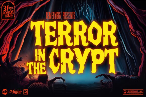 Terror in the Crypt: A Premium Display Font for Bold Branding