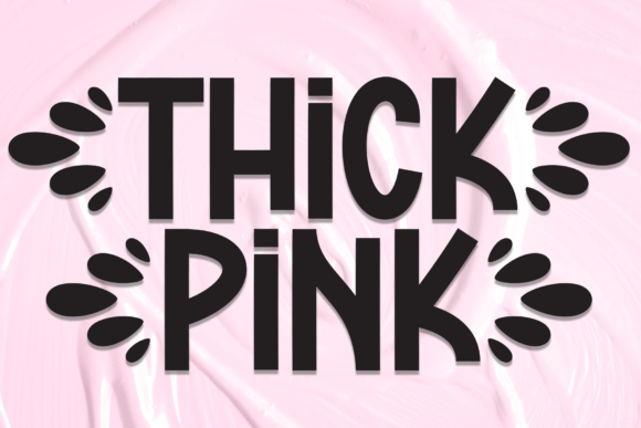 Thick Pink: A Creative Font for Bold Brand Identity