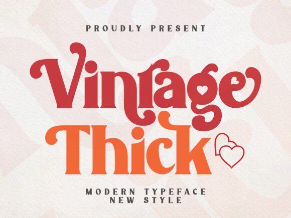 Vintage Thick: The Perfect Display Font for Authentic Small Business Branding