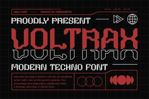 Voltrax: The Futuristic Display Font for High-Impact Campaigns