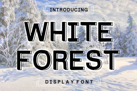 White Forest: The Bold Display Typeface for Editorial Design